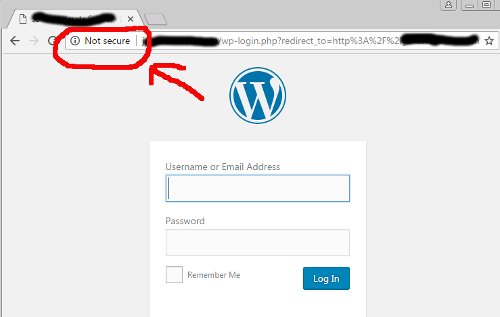 Not secure warning chrome