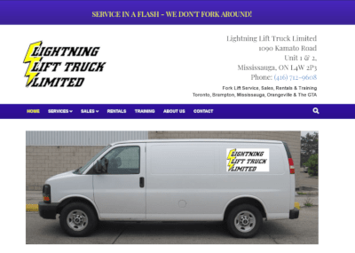 lightning lift website screenshot