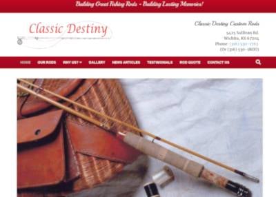 classic destiny rods website screenshot