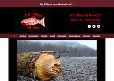 meiser fly rods website screenshot