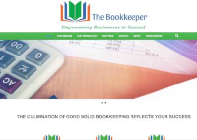 the bookkeeper website screenshot