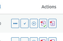 screenshot of woocommerce orders action column